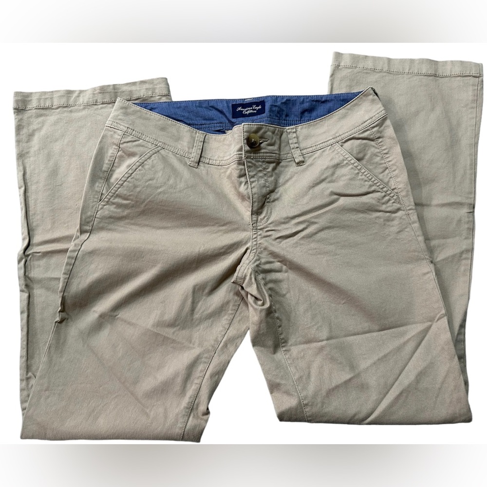 American Eagle Womens Pants Jeans Khaki Stretch Size 10